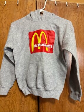 McBuckets Gray Heavy Blend Pullover Hoodie